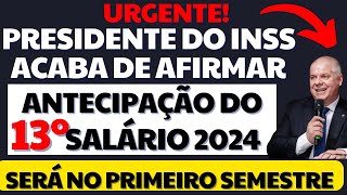 SAIU CALENDÁRIO DE ANTECIPAÇÃO 13º SALÁRIO INSS 2024 PARA O 1º SEMESTRE 2024  VEJA CALENDÁRIO [upl. by Dis]