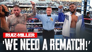 quotI Won Thatquot  Andy Ruiz amp Jarrell Miller Talk After Draw In LA [upl. by Mozza]