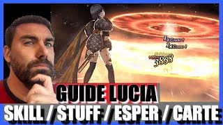 🔴 WOTV FFBE GUIDE  TRANSFORME LUCIA EN MONSTRE DE PUISSANCE [upl. by Natalina]