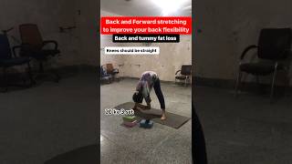 tummy and back fat loss faster yoga  Back and Forward stretching to improve your back flexibility [upl. by Doreg164]