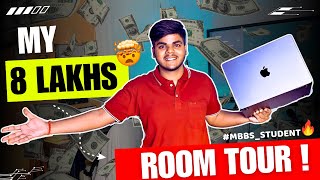 My Hostel Room Tour😍My dream Youtube Studio setup🥹 [upl. by Begga]