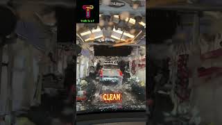 Tesla Car Wash Mode tesla automobile racing selfdrivingcars robotaxi [upl. by Nollaf]