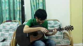 我的歌声里 （Wanting 曲婉婷） You Exist In My Song  arr by JoeSiang 卓祥 ♪ （Percussive Fingerstyle 吉他版） [upl. by Elicec]