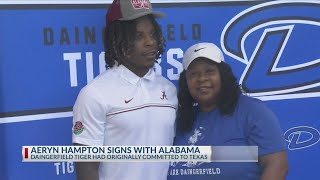 Aeryn Hampton signs with Alabama [upl. by Ellesij]