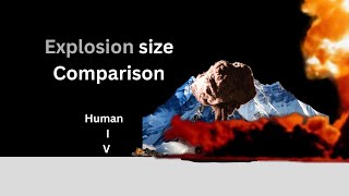 Explosion size comparison [upl. by Chiou]