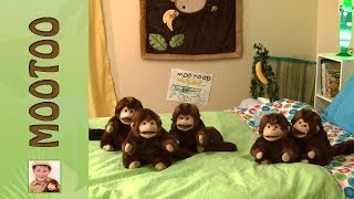 5 Little Monkeys Jumping On The Bed with Mootoo and Declan [upl. by Neala623]