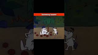 Swimming leopard 🐆🐆🐆 cartoon animation trending funny comedy [upl. by Naesar]