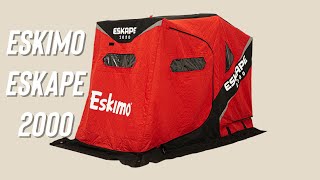 Eskimo Eskape 2000 Ice Fishing Sled Shelter  Eskape Series [upl. by Solis577]