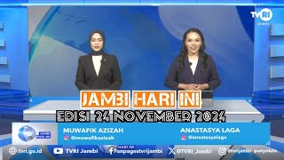 JAMBI HARI INI  Edisi 24 November 2024jhiPilkada2024TVRIJambiMediaPemersatuBangsa [upl. by Adlesirhc]