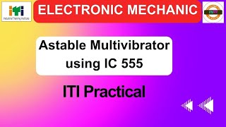 Astable Multivibrator practical using IC 555  Freerunning Multivibrator  AstableMultivibrator [upl. by Abihsat57]