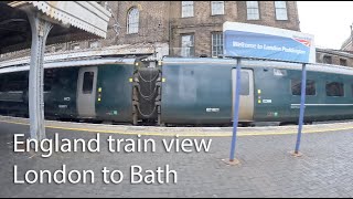 English countryside train view  London to Bath GWV [upl. by Eednar]