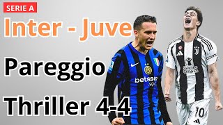 InterJuve Pareggio Thriller 44 Resilienza e Spettacolo in Campo [upl. by Aenea]