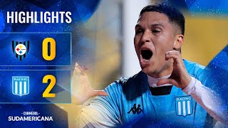 HUACHIPATO vs RACING ARG  HIGHLIGHTS  CONMEBOL SUDAMERICANA 2024 [upl. by Kuehnel]