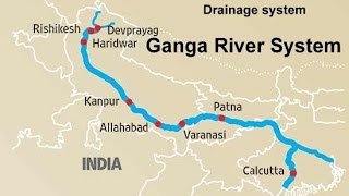 The Ganga River system Physical Geography of India [upl. by Norvin]