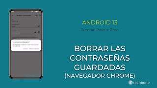 Borrar las Contraseñas Guardadas en el Navegador Android 13 [upl. by Tobi]