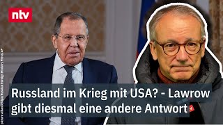 Russland im Krieg mit USA  Munz quotAntwort von Lawrow war diesmal eine anderequot  ntv [upl. by Nuhsed]