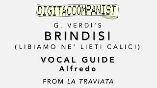 Libiamo ne lieti calici Brindisi Vocal Guide  Alfredo – Digital Accompaniment [upl. by Aubyn]