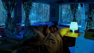 Deep Sleep Ambience Relax amp Beat Insomnia with Soft Rain amp Gentle Thunder Sounds on Window Cozy Car [upl. by Nnyre]