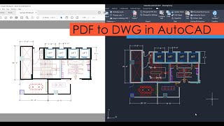 Adding PDF to AutoCAD as DWG file with correct scale [upl. by Atlee]