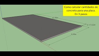 como calcular cantidades de concreto cemento arena y grava [upl. by Parlin920]