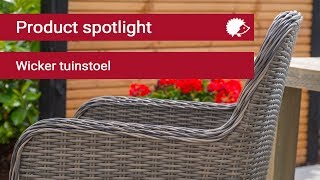 Product Spotlight Wicker eettafel stoel voor buiten [upl. by Ecenaj]