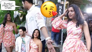 Beautiful Sumbul Touqeer Singing Live Song 🥰 With Sumedh Mugdalkar  Masti Moment With Media [upl. by Theta775]