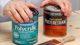 Polyurethane vs Polycrylic Which Should You Use [upl. by Ahsilaf]