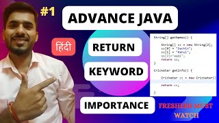 quotAdvance Java quot Return Keyword Importance  Hindi [upl. by Haela63]