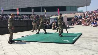 Royal Marines unarmed combat demo Liverpool [upl. by Stalker802]