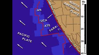 Farallon Plate subducting under western North America [upl. by Yole142]