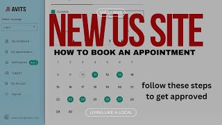 How to register and book appointment on The new US appointment profile in Nigeria AVITS [upl. by Kir632]