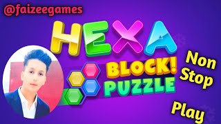 Hexa Block Puzzle  Block Puzzle Game Blocks to Solve Puzzle  Full Screen Show faizeegames [upl. by Ingemar810]