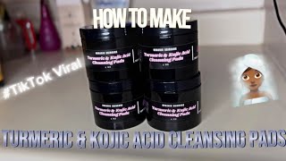 How to Make Turmeric amp Kojic Acid Cleansing Pads [upl. by Adli289]