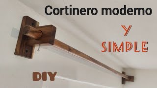 cómo hacer cortineros modernos y simples  how to make a pair of modern and simple curtain rods [upl. by Dnana390]