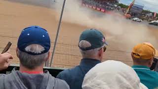 Silverstone 2022 Zhou crash filmed from the stands 😱 [upl. by Iborian]