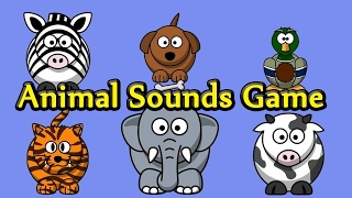 Interactive Animal Sounds Game  Guess The Animals for Toddlers  Kids Learning Videos [upl. by Fahy]