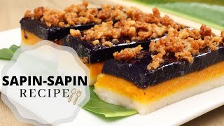 Sapin Sapin Recipe  Filipino Kakanin Recipe [upl. by Cherye]