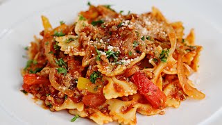 ITALIAN SAUSAGE PASTA RECIPE  QUICK DINNER [upl. by Church]