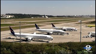 Aeroporto em Guarulhos São Paulo Pousos e Decolagens Aeroporto Lotado Movimento Intenso✔ 11072024 [upl. by Bigod]