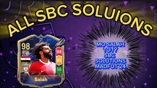 MO SALAH 98 RATED TOTY SBC ALL 14 SOLUTIONS MADFUT 24 [upl. by Yentruocal]