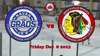 CCHL Highlights Navan vs Brockville Fri Dec 8 2023 [upl. by Caro]