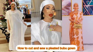 How to cut and sew a pleated Bubu gown [upl. by Anod]