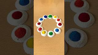 Simple Rangoli  Satisfying Rangoli  Easy Rangoli Tips and Tricks  ASMR rangoli satisfying asmr [upl. by Ann-Marie314]