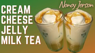 Sosyal ng Lasa  Cream Cheese Jelly Milk tea  Home made Milk tea Recipe [upl. by Valida]