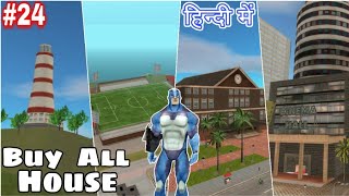 Buy All House in Rope hero Vice Town Naxeex Football Ground Stadium Farm House College Mod Hindi 24 [upl. by Lamoureux]