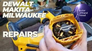 Repairing Power Tools Dewalt vs Makita vs Milwaukee [upl. by Sellers]