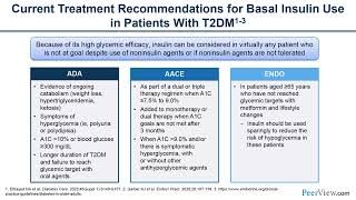 Current Guidance and Indications for Using Basal Insulin in Patients With T2DM [upl. by Obadiah878]