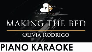 Olivia Rodrigo  making the bed  Piano Karaoke Instrumental Cover with Lyrics [upl. by Eittah]