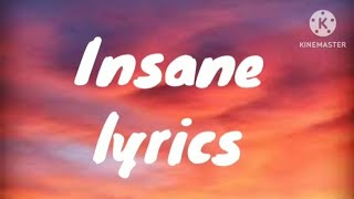 Insane AP dhillon lyrics [upl. by Belden]