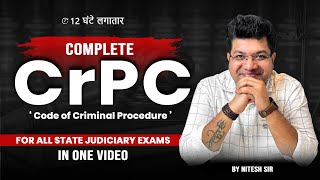 CrPC lecture series in One Video  Criminal Procedure Code 1973  Judiciary Exams  ALEC Judiciary [upl. by Guise]